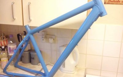 A superb job on this bicycle frame