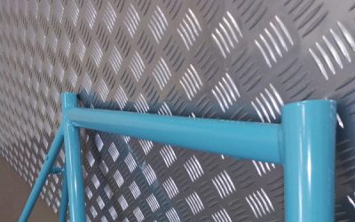 Powder Coated Bicycle Finished in RAL5018 Gloss Blue