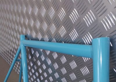 Powder Coated Bicycle Frame Ral5018 Gloss Blue