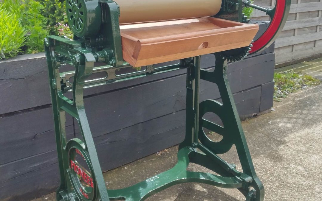 A Restored Mangle – A Perfect Garden Feature