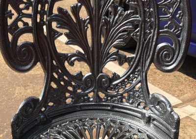 Freshly Coated Garden Table Chair