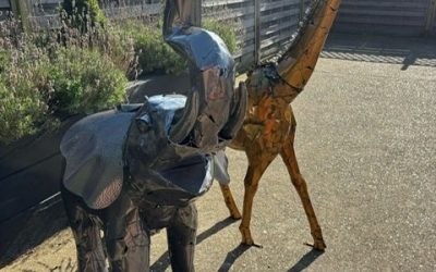 Refurbished Animal Sculptures
