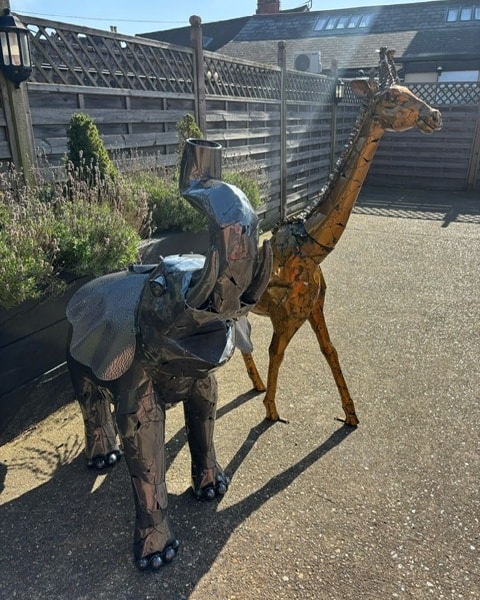 Refurbished Animal Sculptures