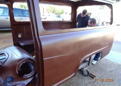 Austin A60 Van Blasted