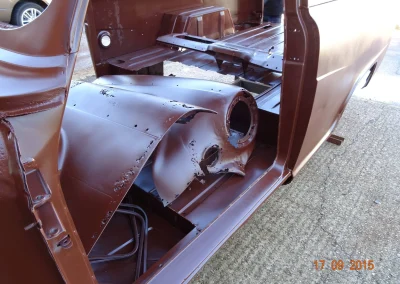 Austin A60 Van Blasted Body Powder Coating