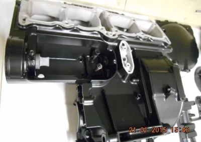 Cars Engine Parts Casings Finished In Powder Coat Satin Black In Uk