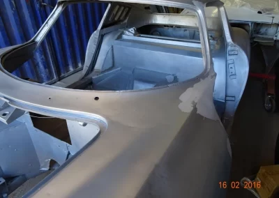 Ferrari Body Blasting Out Side Shining Work View