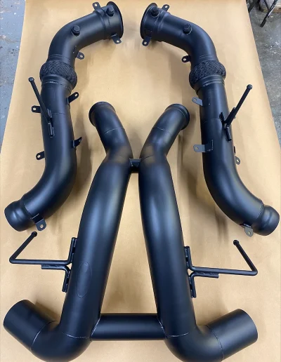 Mclaren Exhausts System Coated In Glacier Black Ceramic