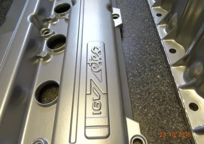 Porsche Silver Powder Coat Finish