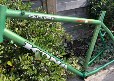 Powder Coated Bicycle Frame Illusion Sour Apple 1