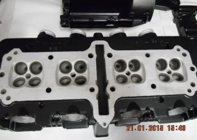 Vehicle Engine Casings Finished In Powder Coat Satin Black