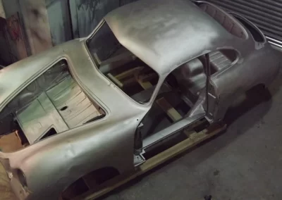 Antique Car Body Silver Blasting