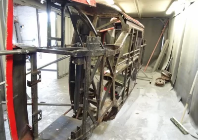 Blasting Ferrari 308gt Frame