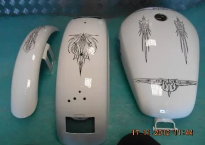 Motorcycle Wet Paint