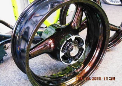 Motorcyclewheel Powdercoated 6