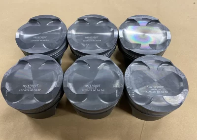 Powdered Coated Pistons Scaled In Uk