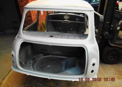 Shotblasted Mini Car Body Backview