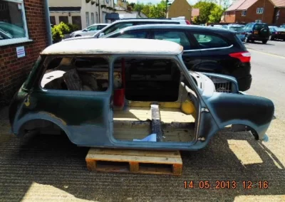 Shotblasted Mini Car Body Shell In Street