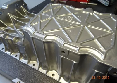 Vehicle Porsche Silver Powder Coat Finish