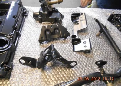 Vehicle Engine Parts Black Chrome