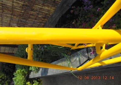 Yellowpowdercoated Pedal Bik 4e 1