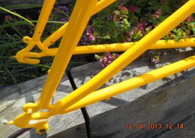 Yellowpowdercoated Pedal Bike 6 1