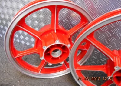 Redpowdercoated Wheels 2