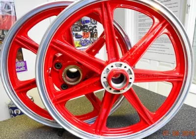 Bike Wheels Red Silver 1 500