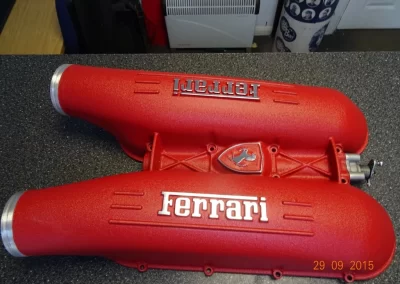 Ferrari Powder Coated Cam Covers Parts In Frame
