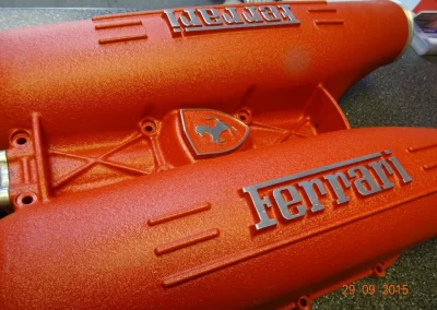 Ferrari Powder Coated Cam Covers Vehicle Part Side View