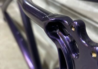Bicycle Frame Powder Coated In Extreme Purple 2