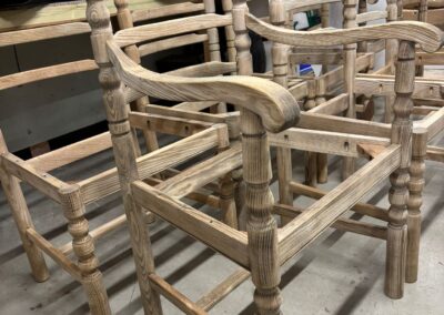 Blast Cleaned Wooden Chairs 1
