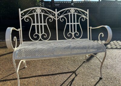 Powder Coated Garden Bench 2