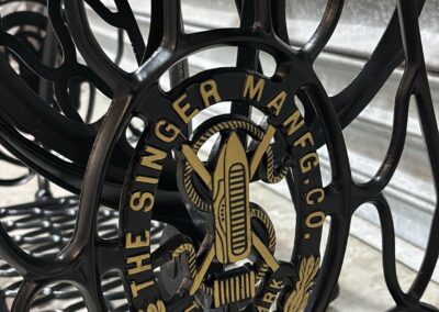 Satin Black With Gold Highlights Powder Coat 1