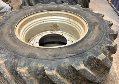 Tractor Wheels In For Blast Cleaning