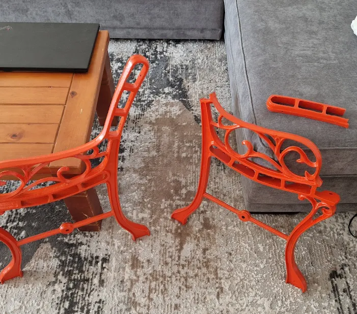 A Repaired Bench End 1